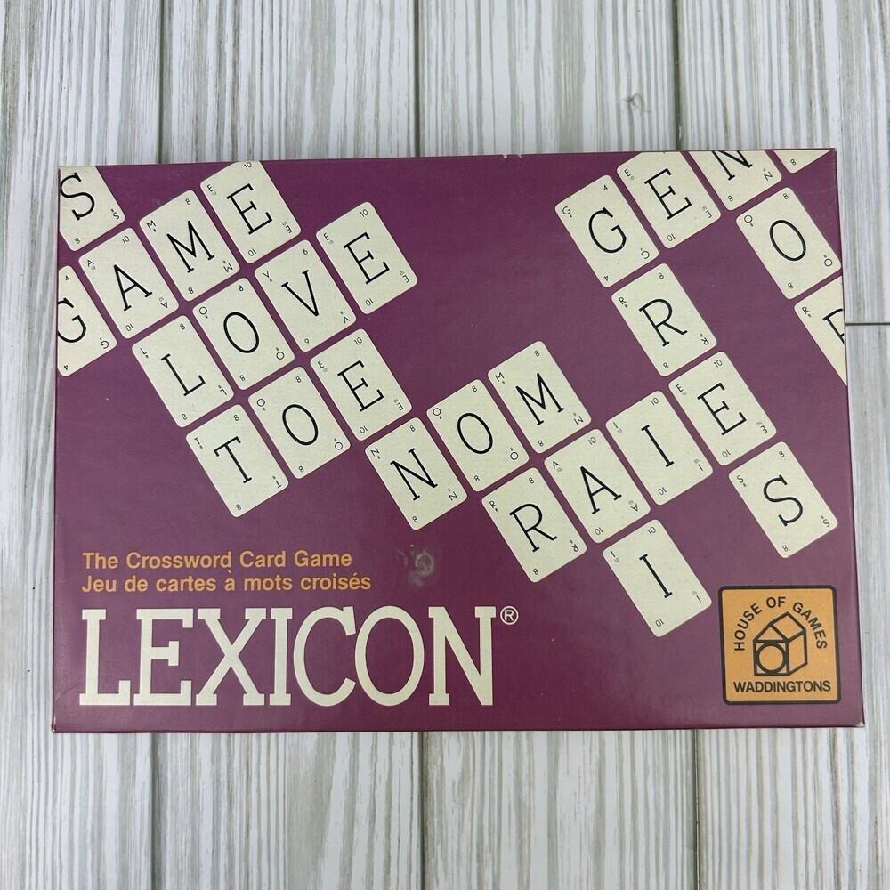 Vintage Lexicon 1974 English/French Board Game Waddingtons **Complete**